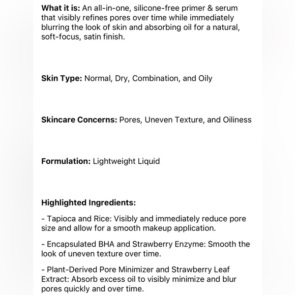 GLOW RECIPE STRAWBERRY 🍓 BHA PORE - SMOOTH BLUR DROPS SERUM NWT - Picture 9 of 11